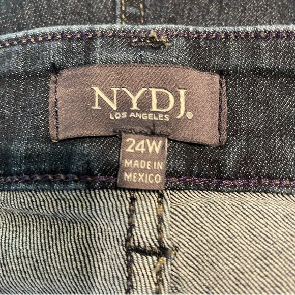 NYDJ Teresa Lift Tuck Trouser Blue Jeans Size 24W - Picture 3 of 6